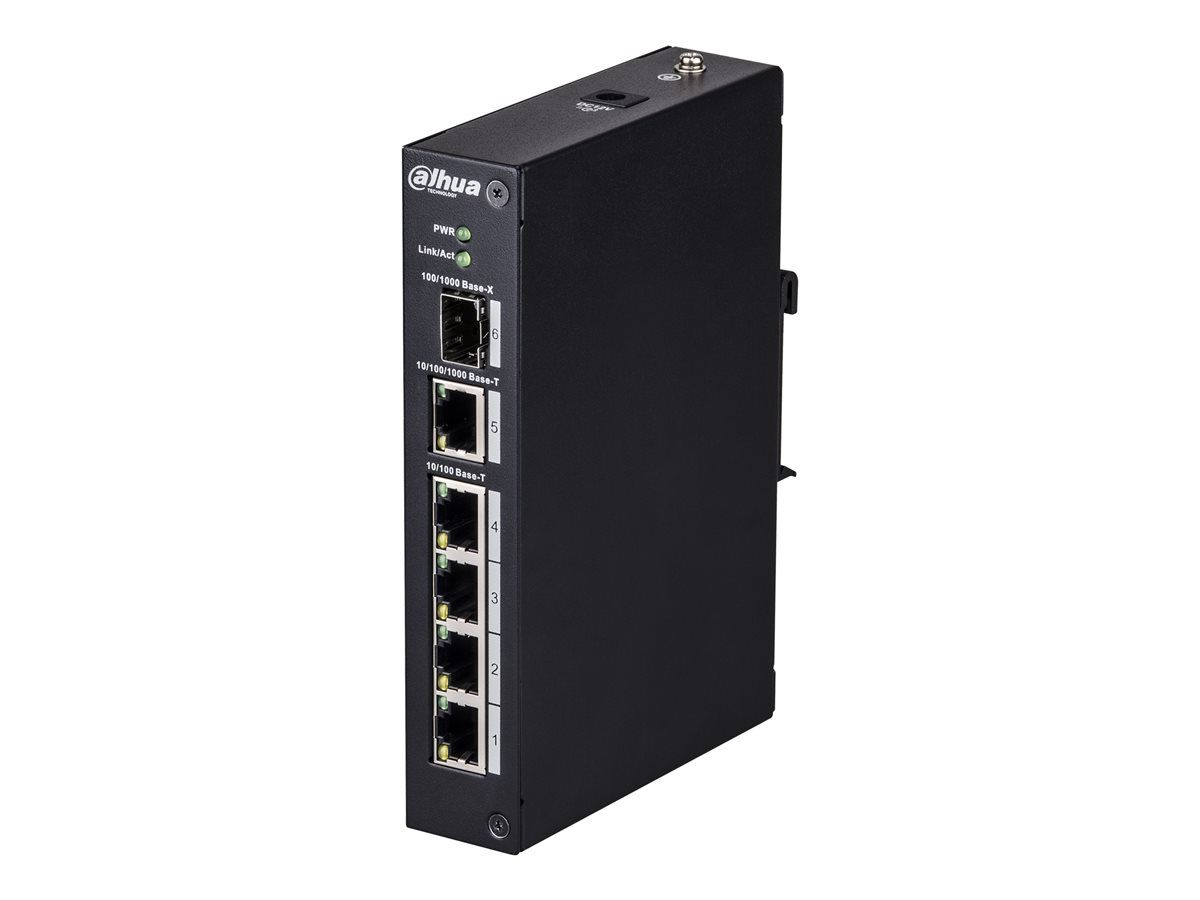 Dahua DH-PFS3106-4T - Switch - Unmanaged - 4x 10/100 + 1x Gigabit SFP + 1x 10/100/1000