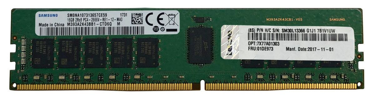 Lenovo ThinkSystem DDR5 Module - 64GB - 288-Pin DIMM - 4800MT/s / PC5-38400 - On-Die ECC