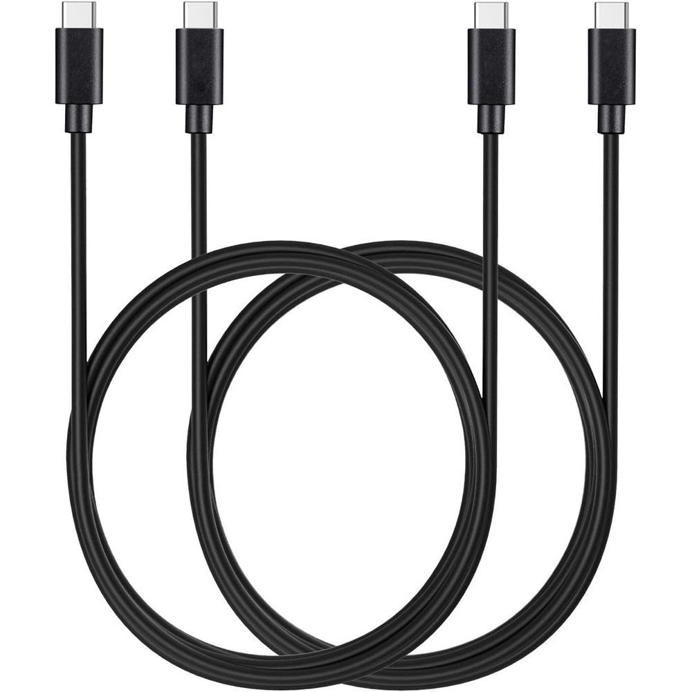 E.F.Connection USB-C to USB-C Cables - Black - 1 Meter - For realme 9 Pro/9/8 Pro/8/7