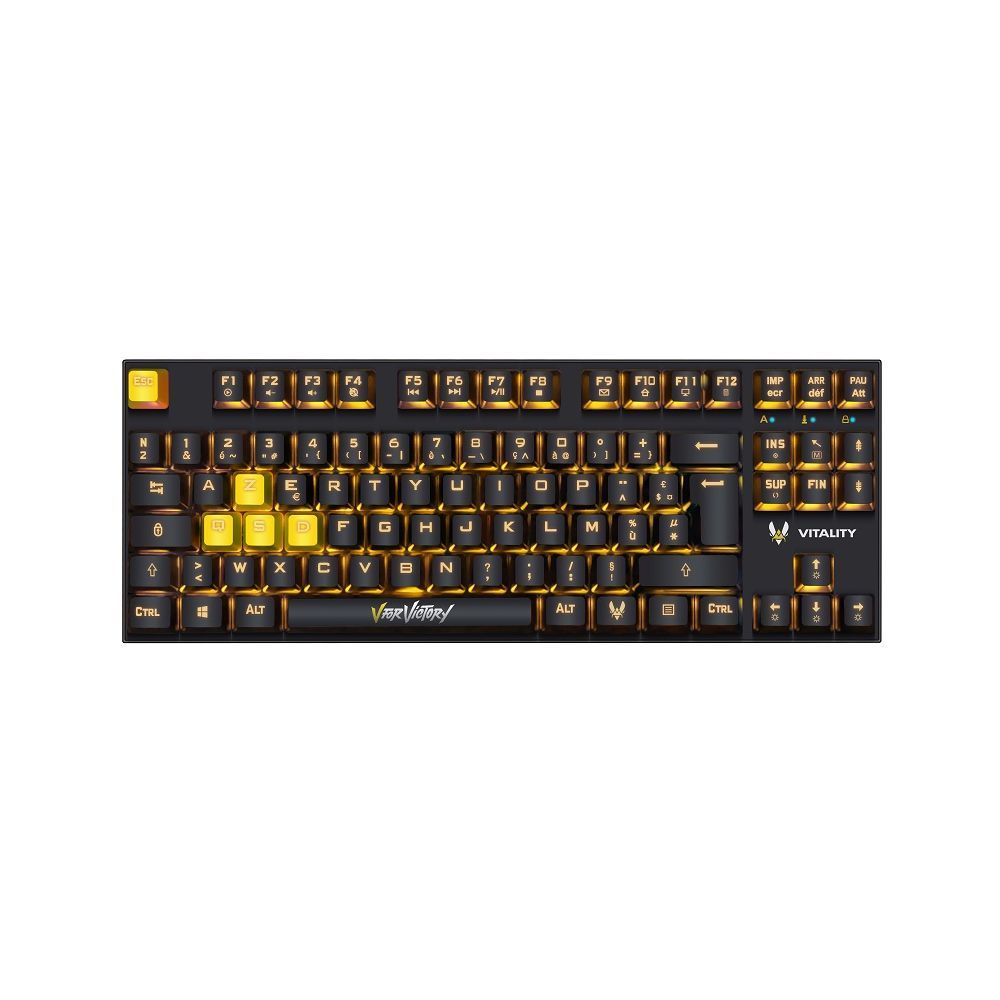Vitality Red TKL Mechanical Gaming Keyboard (Black and Yellow)