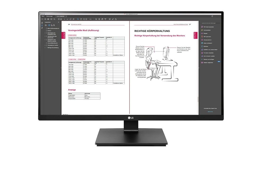 LG 27BN65QP-B 27-inch Quad HD LCD Monitor