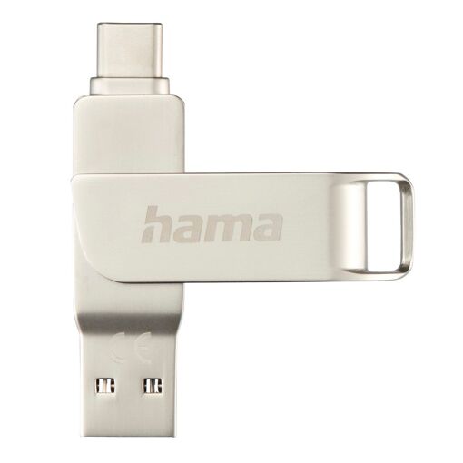 C-Rotate Pro USB-C Flash Drive, 64GB, Silver