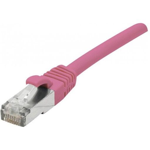 Câble de connexion Dexlan - RJ-45 vers RJ-45 - 7,5 m - SFTP Cat 6a - Sans halogène, moulé, sans crochet - Rose