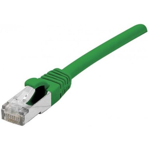 Dexlan - RJ-45 to RJ-45 Cable - 20m - SFTP - CAT 6a - Halogen-free, Molded, Hook-less - Green