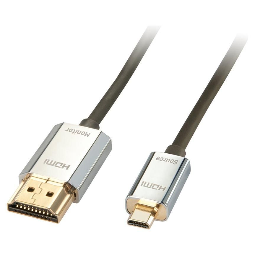 Lindy CROMO Slim High Speed HDMI to micro HDMI Cable with Ethernet - 3m
