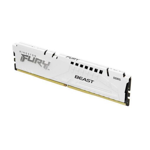 Módulo Kingston FURY Beast DDR5 de 32 GB, 5600 MT/s, PC5-44800, CL40, 1,25 V, Memoria con búfer, ECC integrado, Blanco