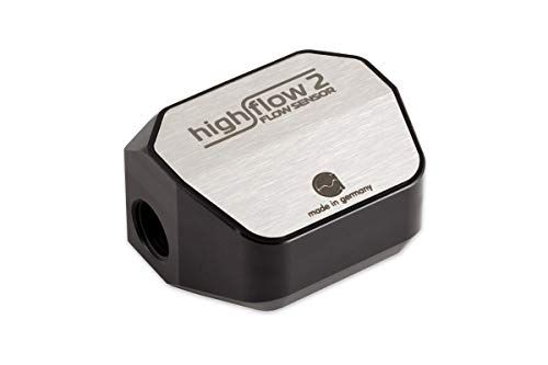 Aqua Computer High Flow 2 Durchflusssensor, 2x G1/4, Silver/Black