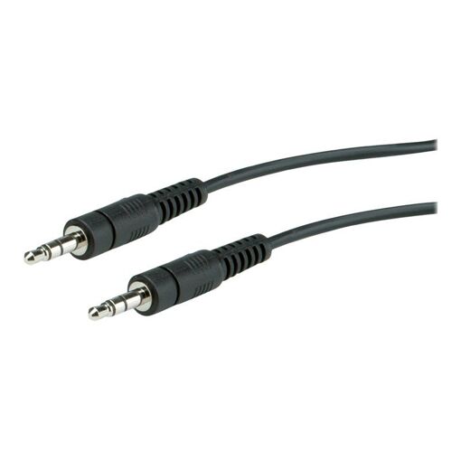 Câble audio stéréo Secomp 3,5 mm - 10 m, blindé, noir