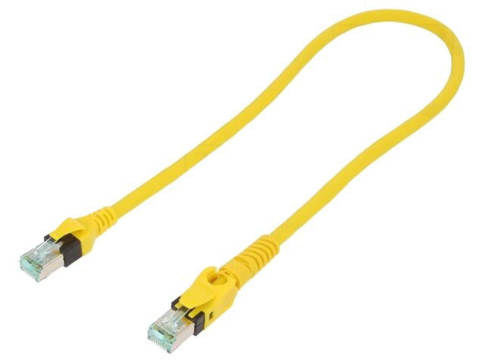 Cable de red ADNAuto RJ45 - SFTP Cat 6 Amarillo 50 cm con 1 conector móvil RJ45