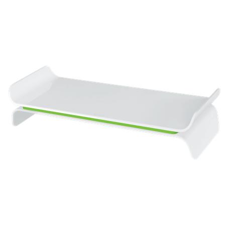 Leitz Flat Screen Stand for Desk, 27" Green and White