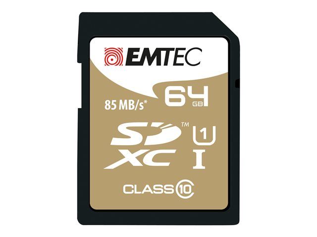 Dexxon EMTEC Gold+ 64GB SDXC Class 10 Flash Memory Card