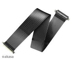 Akasa Premium PCIe 3.0 x 16 Riser Cable, Black XL