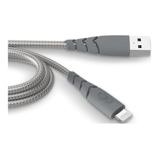 Câble Bigben Connected Force Power USB-C vers Lightning - 1,2 m, Gris, Certifié MFI, Chargement rapide