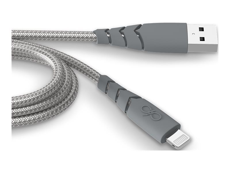 Câble Bigben Connected Force Power USB-C vers Lightning - 1,2 m, Gris, Certifié MFI, Chargement rapide
