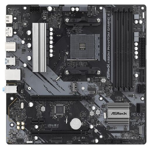 Placa base ASRock A520M Phantom Gaming 4 AMD A520 Micro ATX