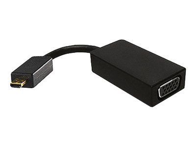 Adaptateur vidéo RaidSonic ICY BOX IB-AC503 - 19 broches Micro HDMI Type D mâle vers HD-15 (VGA) femelle - Blindé - Noir