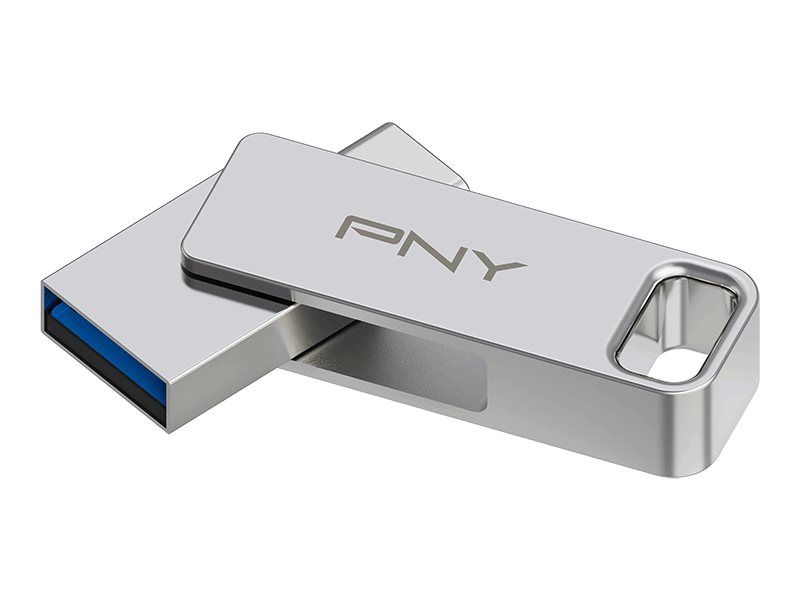 PNY Duo-Link USB Flash Drive - 64GB - USB 3.2 Gen 1/USB-C