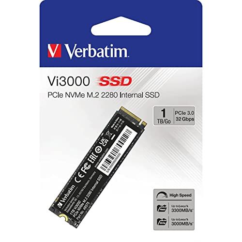 Verbatim Vi3000 1TB SSD - NVMe Internal M.2 2280 PCIe 3.0 x4