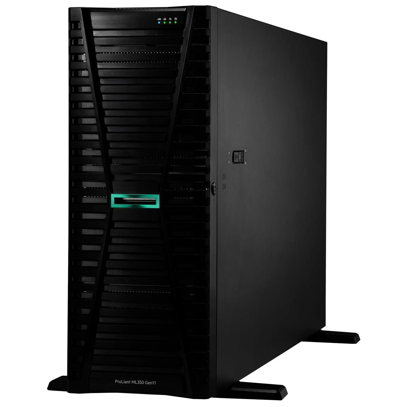 HP ProLiant ML350 Gen11 Base Server - 4U Rack Mount - 2-Socket - 1x Intel Xeon Silver 4410Y up to 3.9GHz - 32GB RAM - SATA - Hot-Swap 3.5" Bay - No Hard Drive - Gigabit Ethernet - No OS Included - No Monitor - BTO