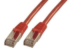 MCL Samar Cat6a 1m RJ-45 Patch Cable (Red)