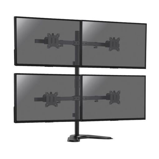 Soporte de escritorio KIMEX para 4 pantallas de PC de 17" a 32"
