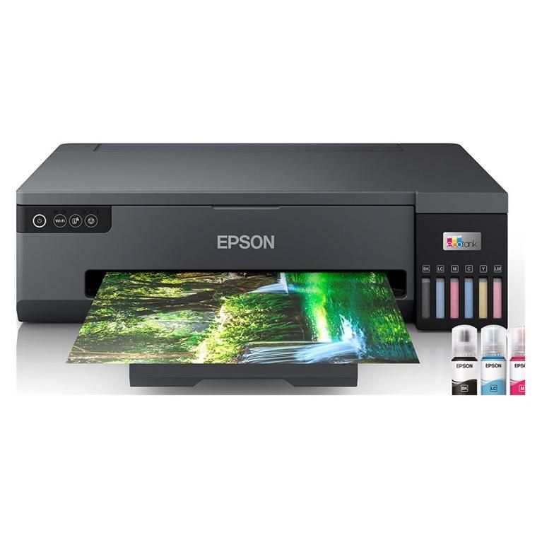 Epson EcoTank ET-18100 Printer - Color Inkjet - Rechargeable - A3 - 5760 x 1440 ppp - Up to 8 ppm (mono)/Up to 8 ppm (color) - Capacity: 80 Sheets - USB, Wi-Fi