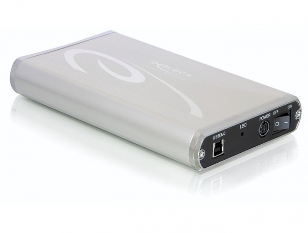 Delock 42478 Storage Disk Enclosure, Grey 3.5