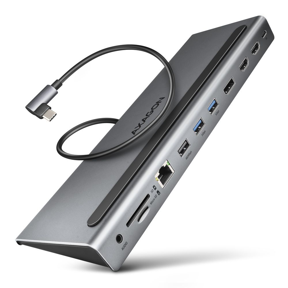 Axagon HMC-4KX3 USB-C Docking Station with Wired Connectivity