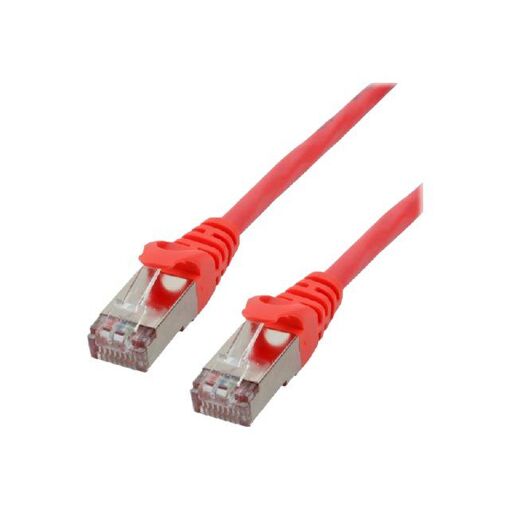 MCL Network Cable - 2m, RJ-45 (M) to RJ-45 (M), 6mm, SFTP, CAT 8.1, Halogen & Hook Free - Red