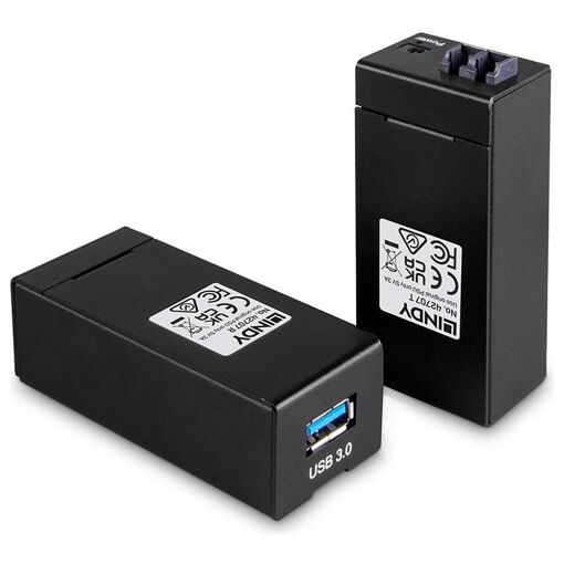 Lindy USB 3.1 Gen1 Fiber Optic Extender (Transmitter and Receiver)