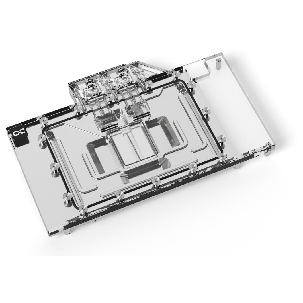 Alphacool Computer Cooling System Backplate, Copper, Black, Stainless Steel, Transparent