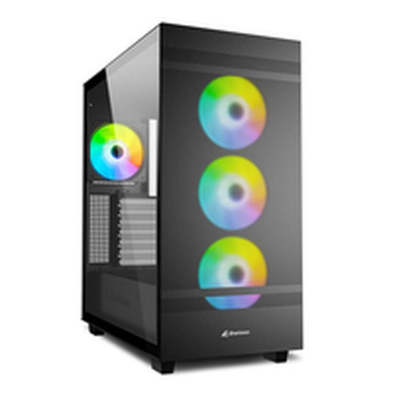 Sharkoon Rebel C50 Black RGB ATX Mid Tower Case - Black - RGB - Tempered Glass