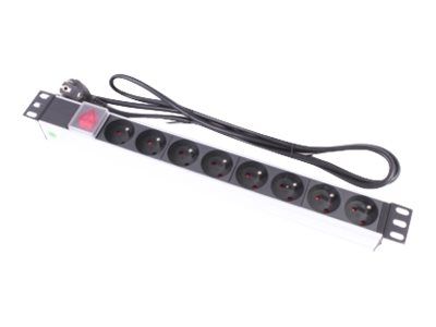 Uniformatic Power Distribution Unit (Rack-Mountable) - 8 x 19" Connectors - 2m Cable