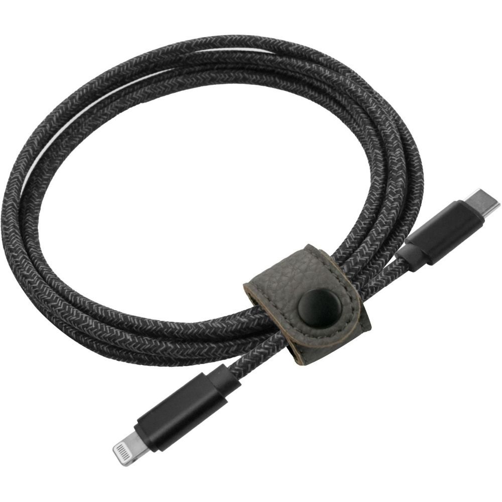 Cable Adeqwat Lightning a USB-C 3m Negro