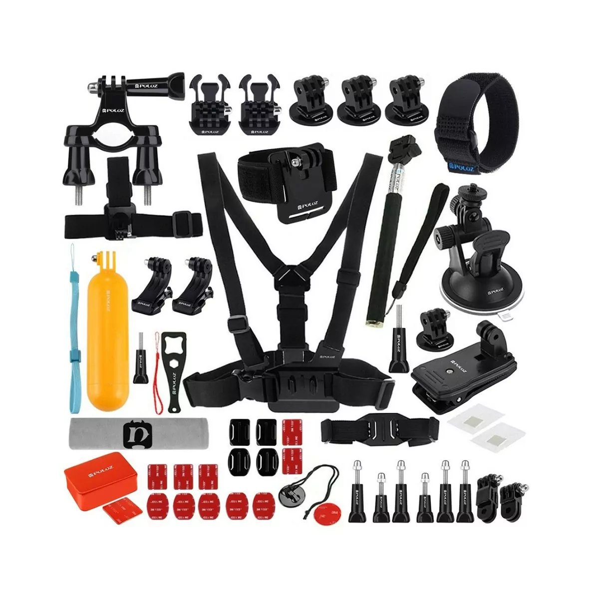 Puluz 53-in-1 Accessories Kit for Sports Cameras