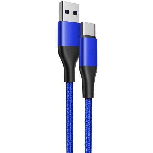Cable USB-C Rápido para Xiaomi Redmi 9 y modelos similares - Azul, 1 metro