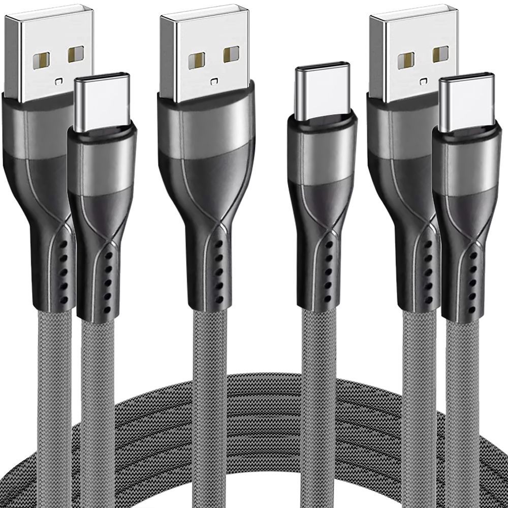 Câble de charge rapide E.F.Connection USB-C (3A) - 1M Gris pour OPPO A Series