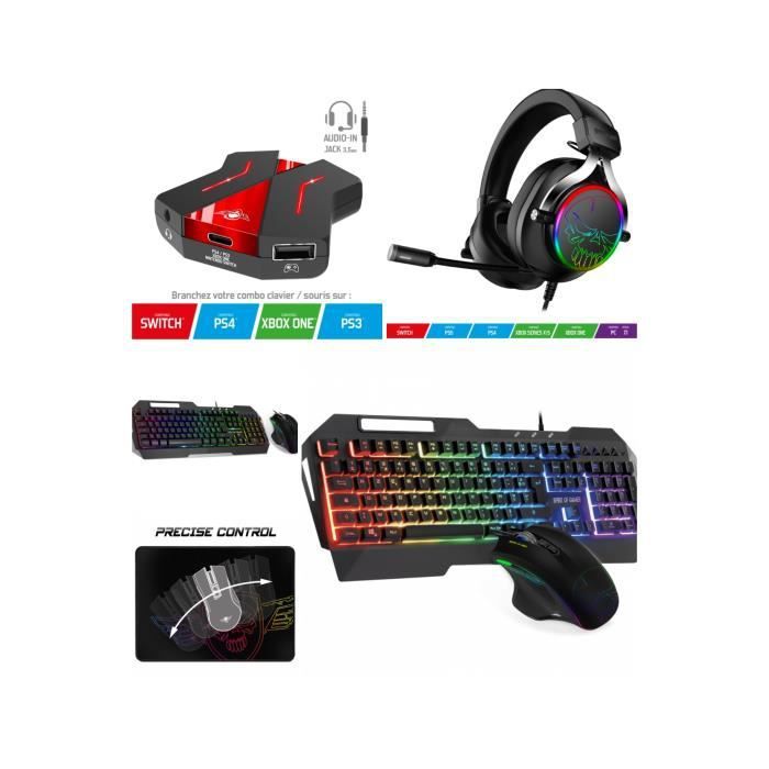 Pack de periféricos de juego Spirit Of Gamer PRO-ULTIMATE MK30