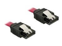 Cable SATA Delock - 20 cm, Bloqueo, Rojo