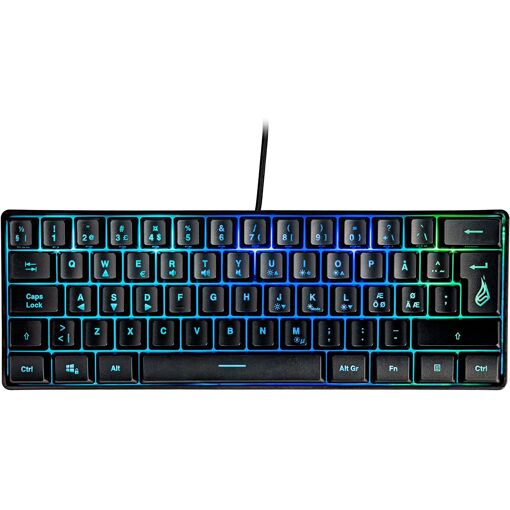 Teclado Verbatim RGB X1 QWERTY Nórdico
