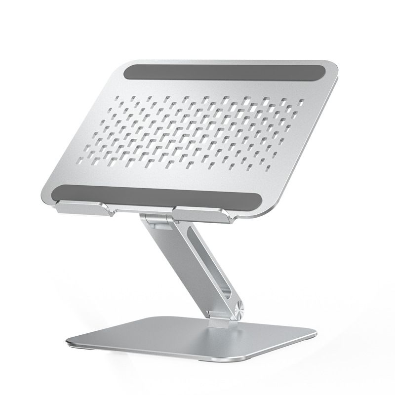 Sandrine Laptop Stand, Compatible with Tablets 10-21 inches, Adjustable Ventilated Anti-Slip Aluminum Stand, Ergonomic Foldable for MacBook Air, Pro