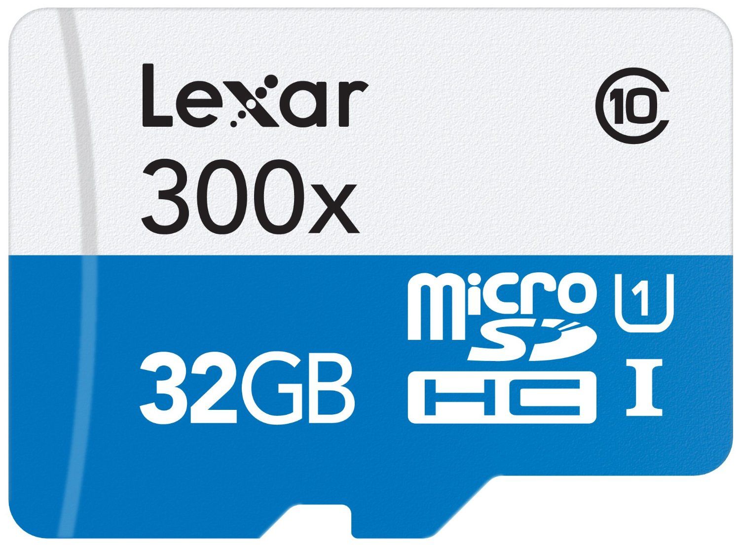 Lexar High Performance Flash Memory Card (SD/MicroSDHC Adapter Included) - 32GB - UHS Class 1/Class 10 - 300x - microSDHC UHS-I