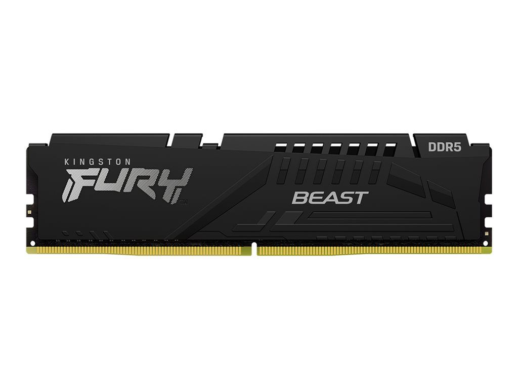 Kingston FURY Beast DDR5 128GB Kit (4x32GB) - 5600MTs/PC5-44800 - CL40 - 1.25V - Buffered Memory - On-Die ECC