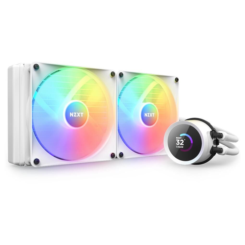 NZXT Kraken 280 RGB All-in-One Liquid CPU Cooler - 14cm White