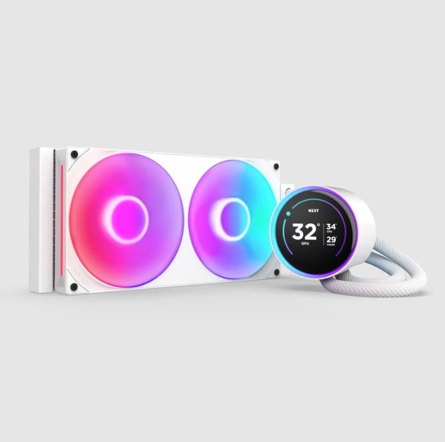 NZXT Kraken Elite 280 RGB All-in-One Liquid CPU Cooler - White