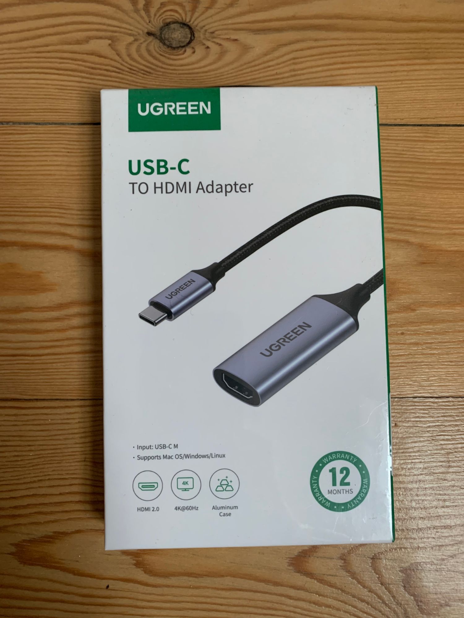 Ugreen Cm195 6-in-1 USB-C Hub Adapter (Gray)