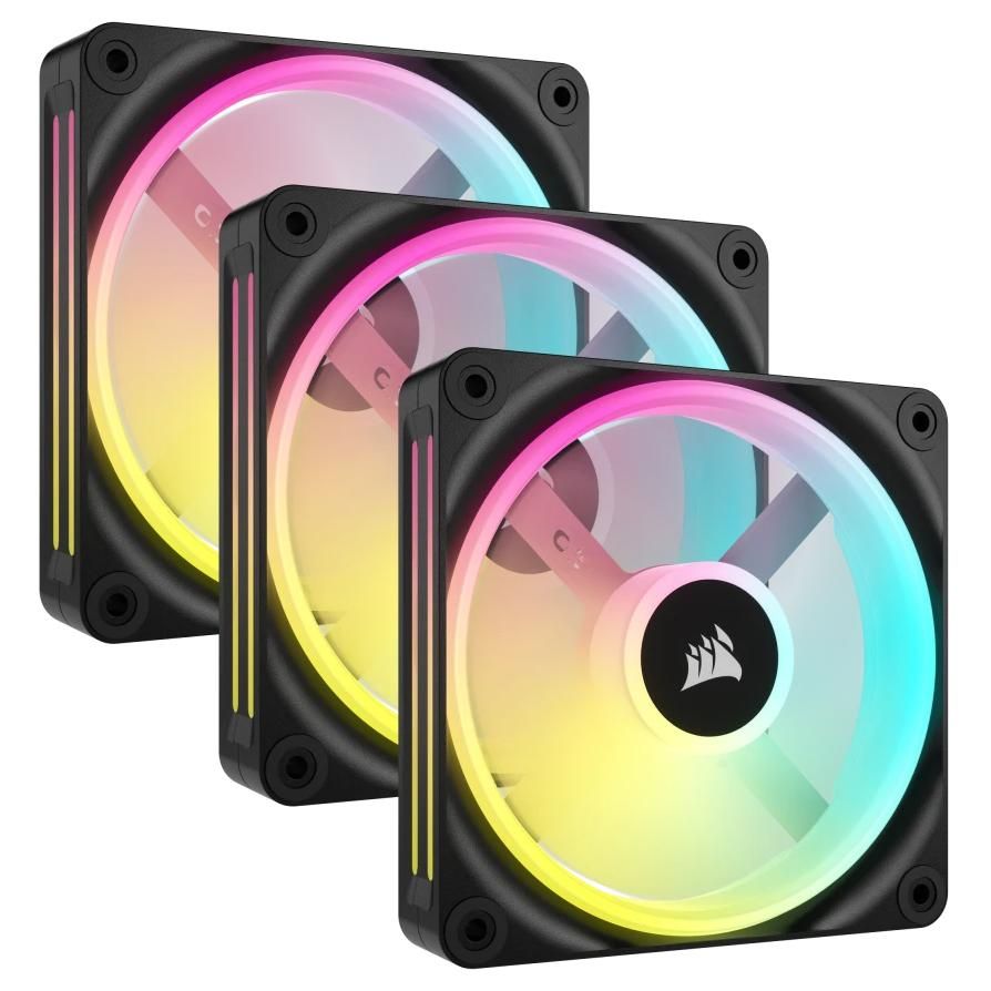 Corsair Air Computer Cooling System - 12cm Fan, Black (3-Pack)