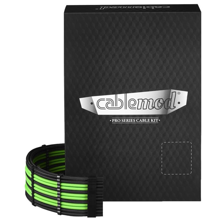 Kit de cable de alimentación interno CableMod (Negro/Verde)