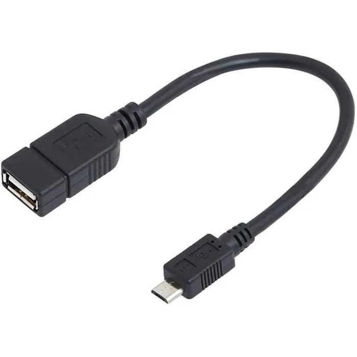 Adaptateur USB OTG INECK - Noir - Multifonctionnel