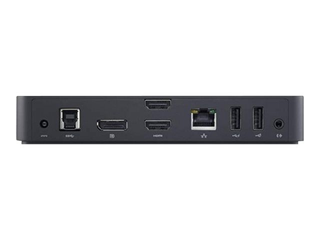 Dell D3100 Docking Station - USB, 2 HDMI, DP, Gigabit Ethernet - 3-Year Advanced Exchange Service - US - For Inspiron 15 Gaming 7567; Latitude 3350, E5270, E5460, E5470, E5570, E7270